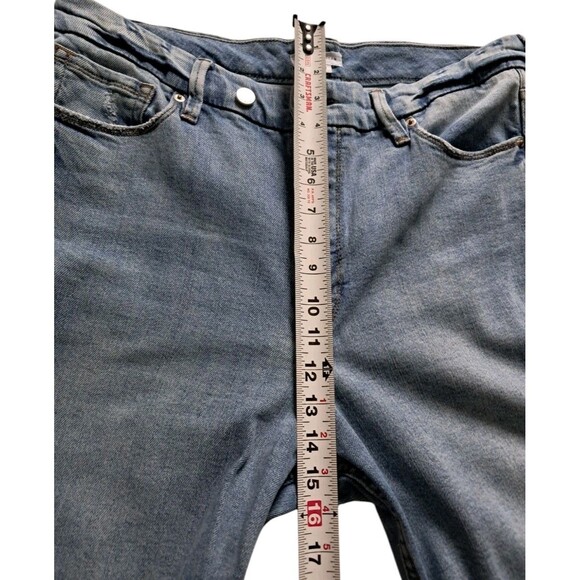 Good American Jeans Womens 12/31 Good Skate Wide Leg 90s Loose High Rise Stretch - Picture 11 of 13